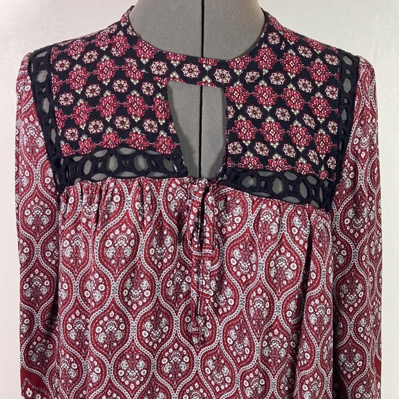 Umgee Pull Over Long Elastic Sleeve Tunic/Top Size M - Picture 2 of 9